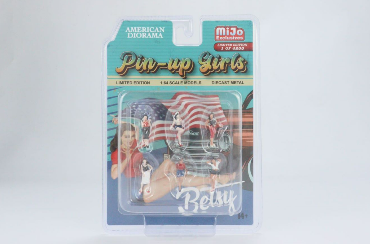1/64 American Diorama Pin-up Girls Figure Set