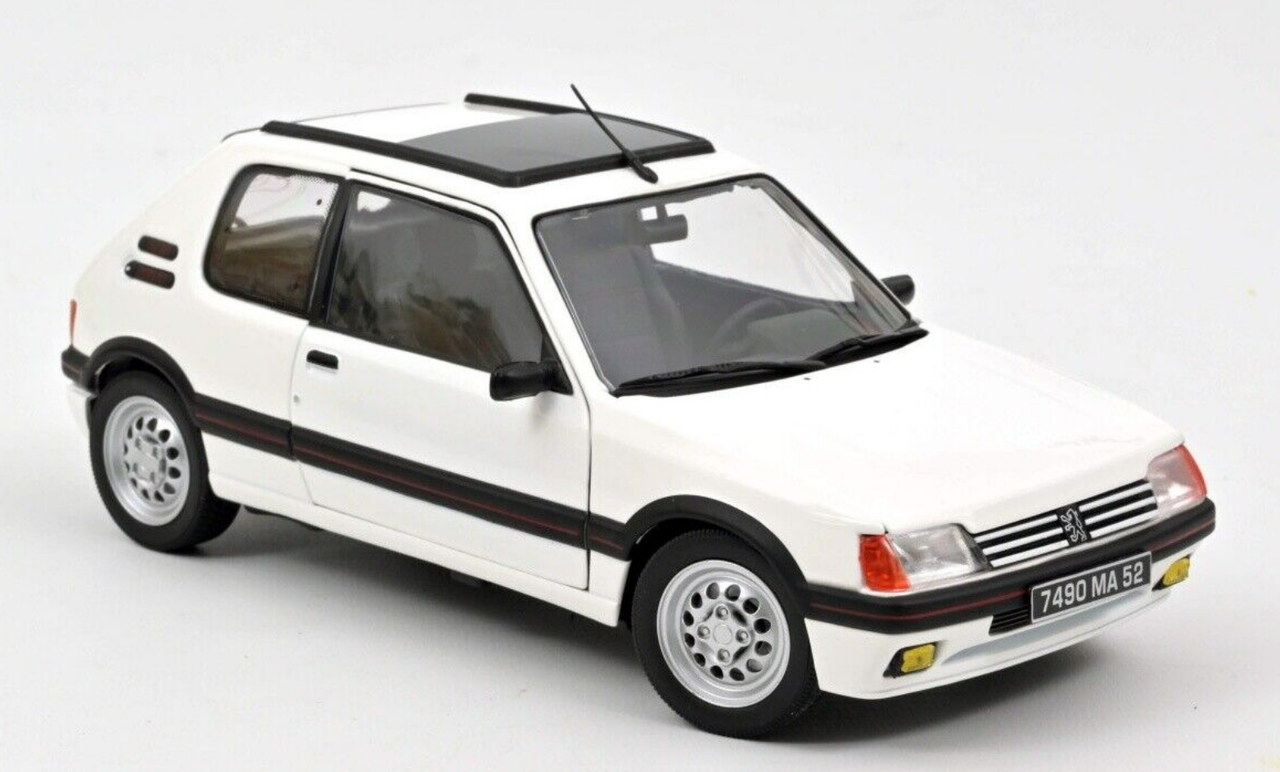 1/18 Norev 1988 Peugeot 205 GTI 1.6 (White) Diecast Car Model