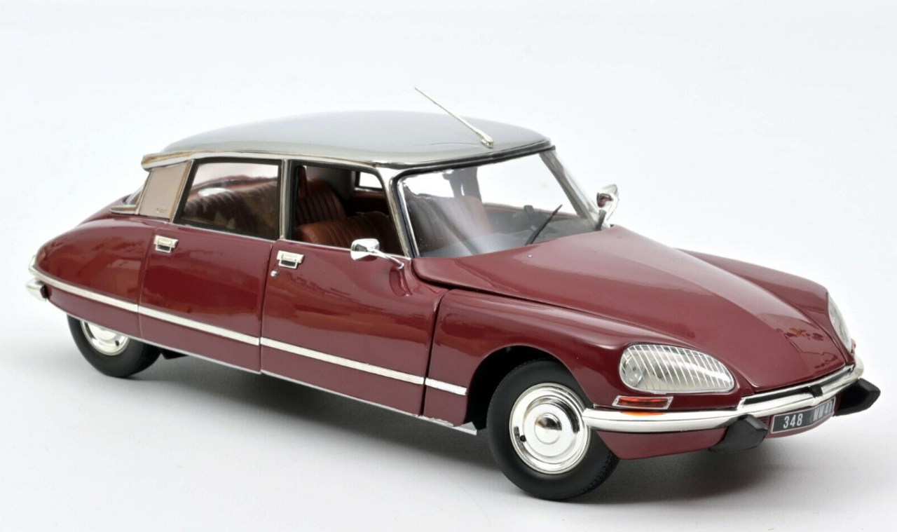 1/18 Norev 1972 Citroen DS 23 DS23 Pallas (Maroon Dark Red) Diecast Car Model