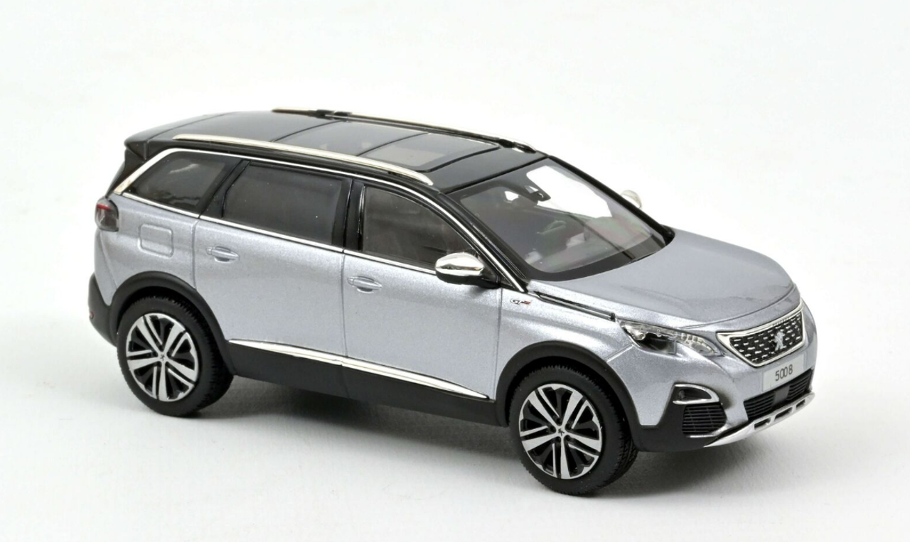 1/43 Norev 2016 Peugeot 5008 GT (Silver Grey Metallic) Car Model