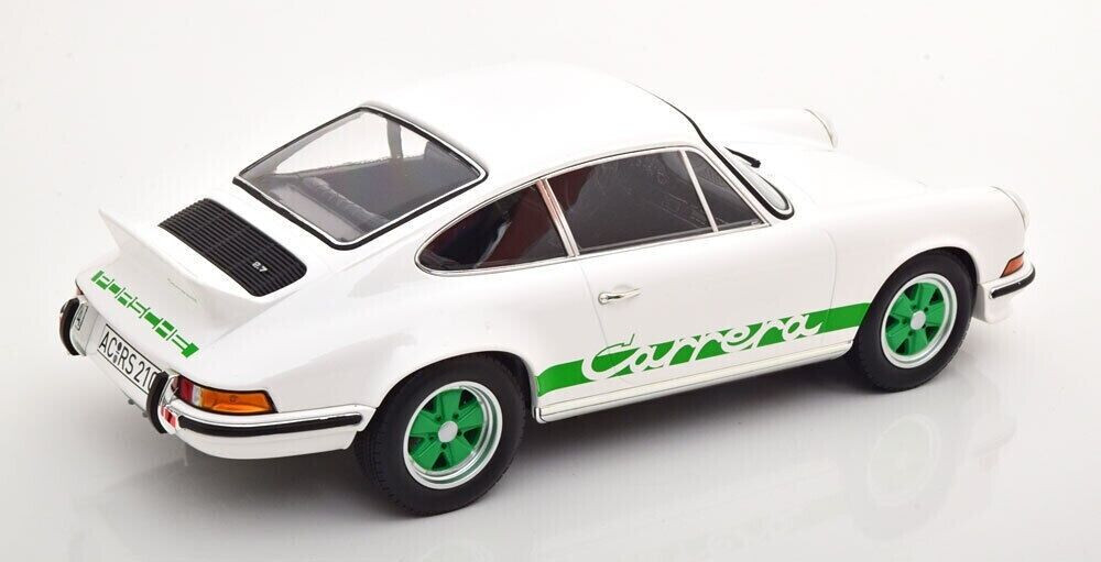 NOREVノレブ 1/12 ポルシェ 911 RS 1973 ホワイト/グリーン 1/12 Norev 1973 Porsche 911 Carrera RS 2.7 (White with Green