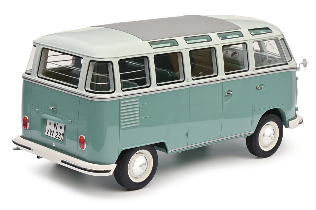 1/8 Schuco Volkswagen VW T1b Samba (Turquoise Blue Green) Diecast