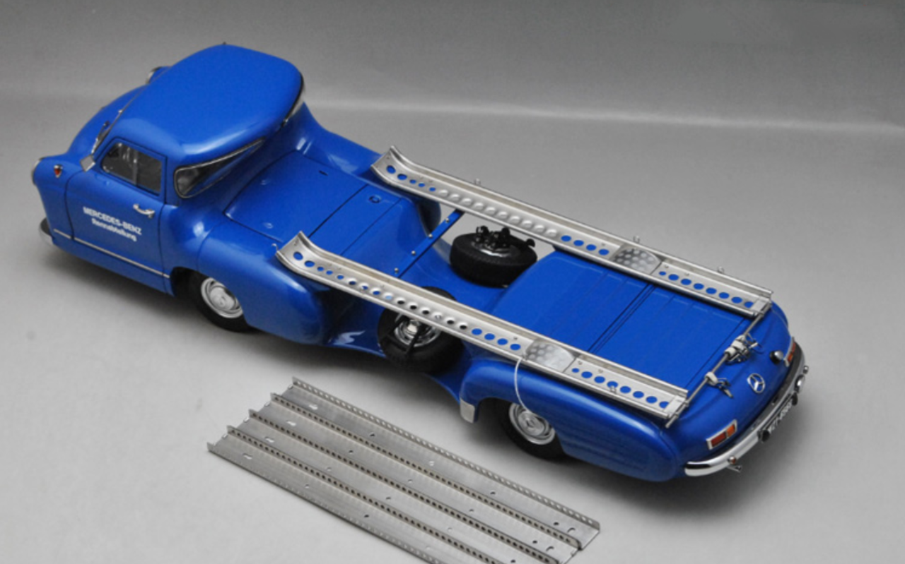 1/18 CMC Mercedes-Benz Racing Car Transporter “The blue Wonder”, 1954/55 REVISED EDITION Diecast Car Model