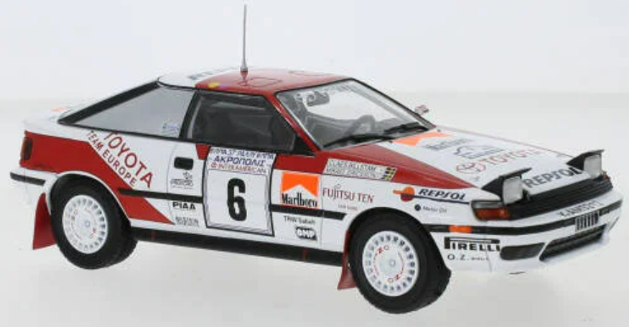 1/24 Ixo 1990 Toyota Celica GT 4 #6 Rallye Acropolis Toyota Team Europe Mikael Ericsson, Claes Billstam Car Model