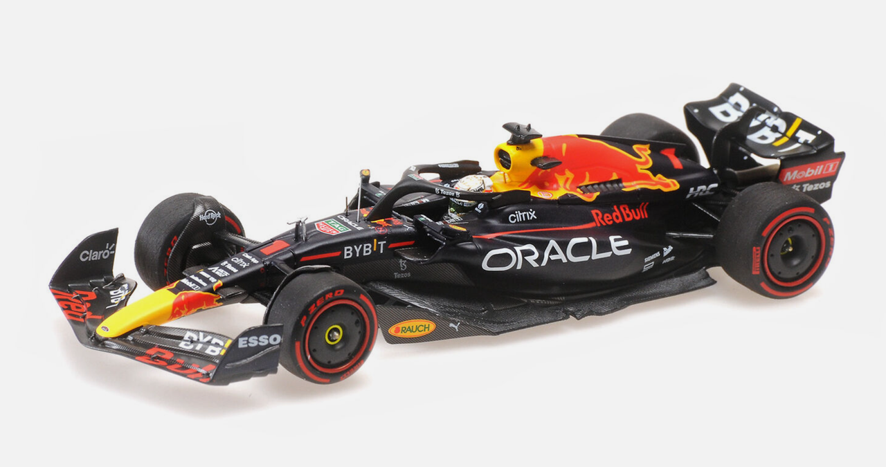 1/43 Minichamps 2022 Formula 1 Max Verstappen Red Bull RB18 #1 Winner Hungary GP Car Model