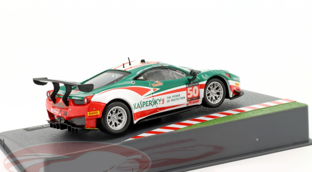 1/43 Altaya 2015 Ferrari 458 GT3 #50 24h Spa AF Corse Alexander Moiseev, Garry Kondakov, Riccardo Ragazzi, Rui Aguas Car Model