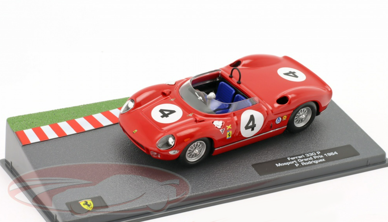 1/43 Altaya 1964 Ferrari 330 P #4 Winner Mosport Grand Prix N.A.R.T. Pedro Rodriguez Car Model