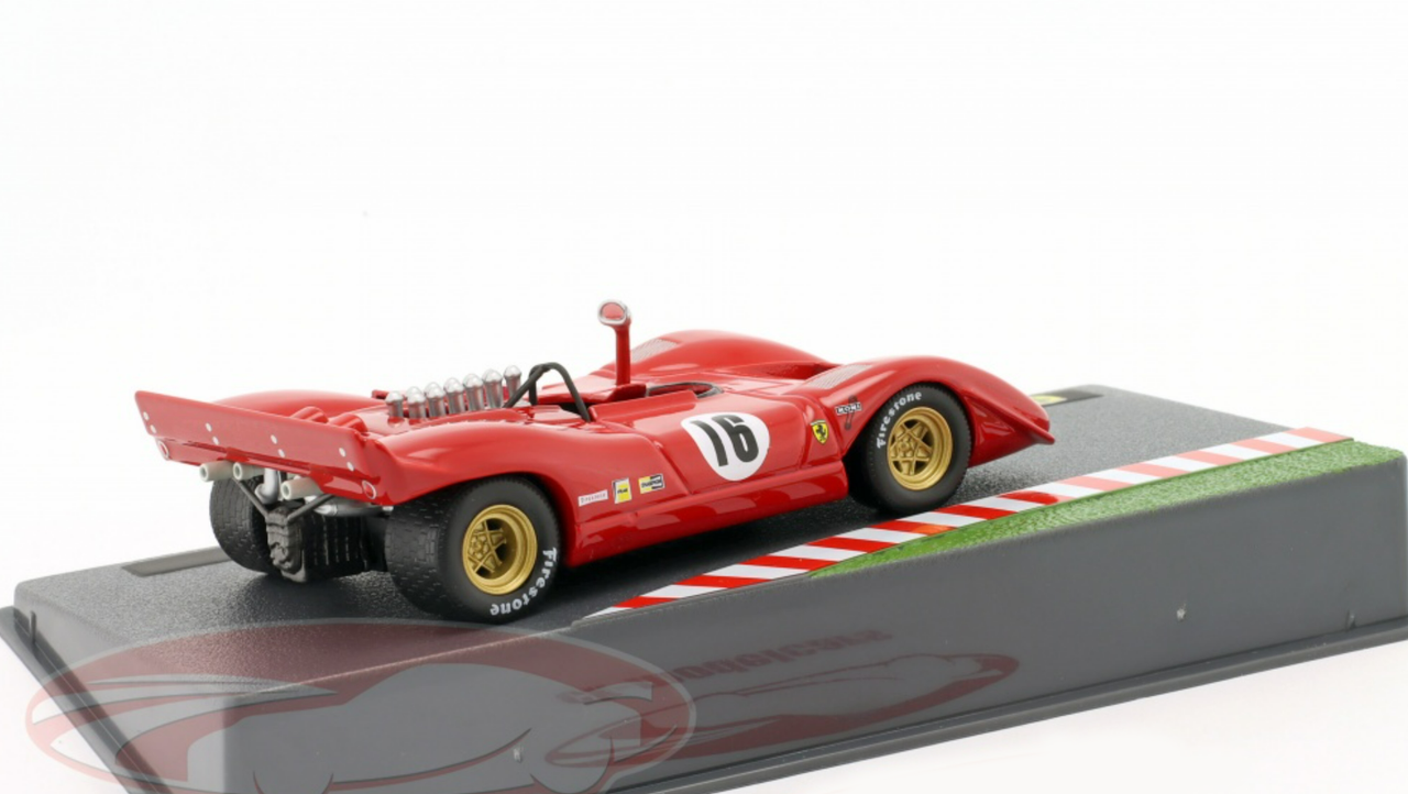 1/43 Altaya 1969 Ferrari 612 #16 Can-Am Watkins Glen Scuderia Ferrari Chris Amon Car Model