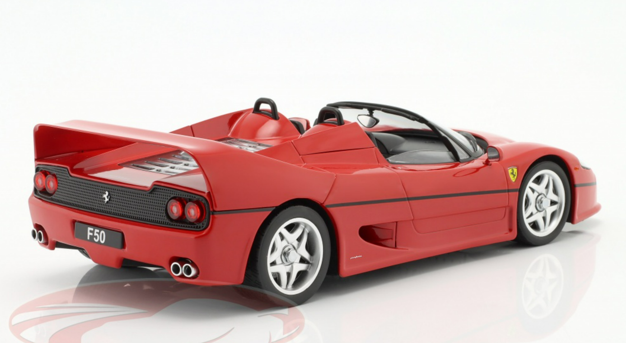 1/18 フェラーリ F50 スパイダー 1995 レッド KK Scale 1/18 KK-Scale 1995 Ferrari F50 Convertible (Red) Diecast Car