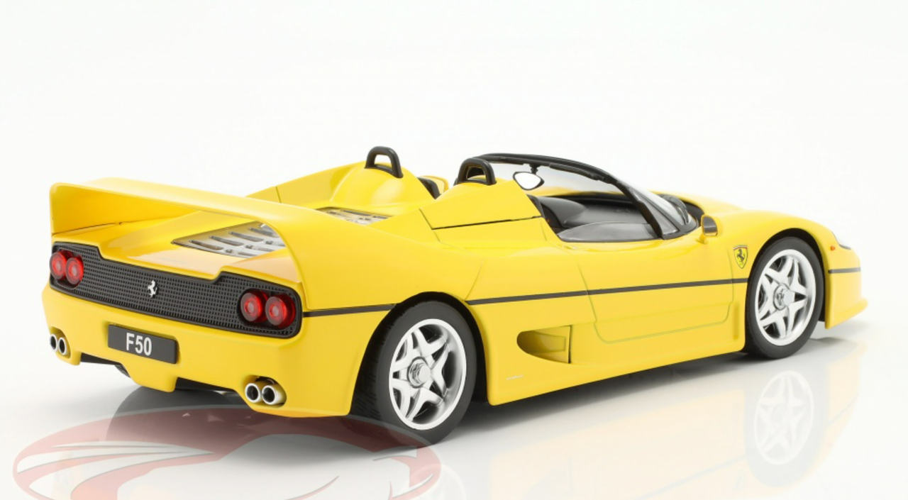 1/18 KK-Scale 1995 Ferrari F50 Convertible (Yellow) Diecast Car Model