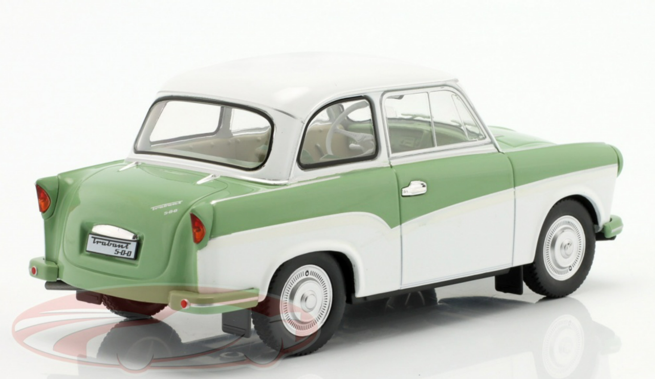 1/24 Whitebox Trabant P 50 (Green & White) Car Model