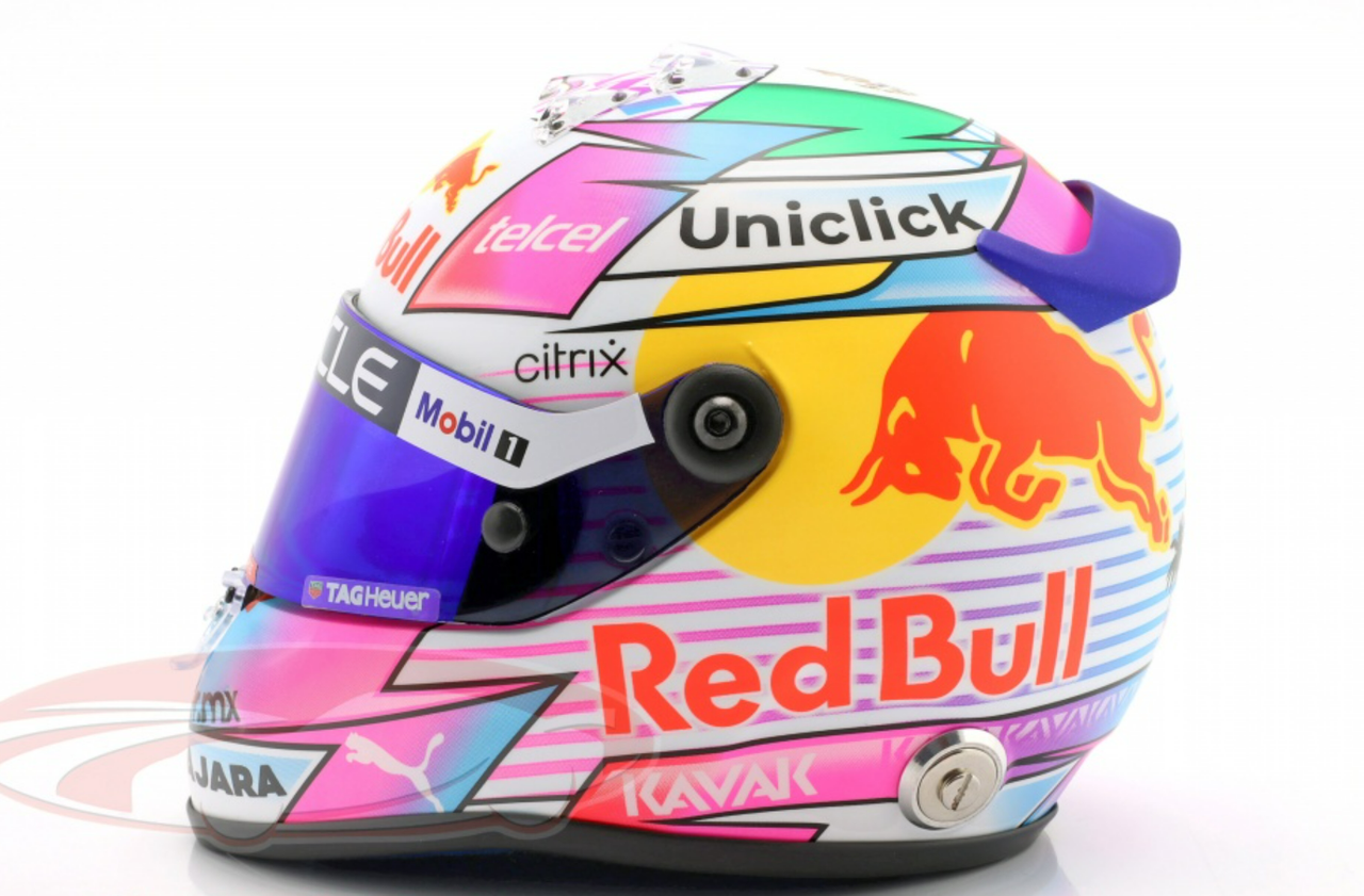 1/2 Schuberth 2022 Sergio Perez #11 Oracle Red Bull Racing Miami GP Formula 1 Helmet Model