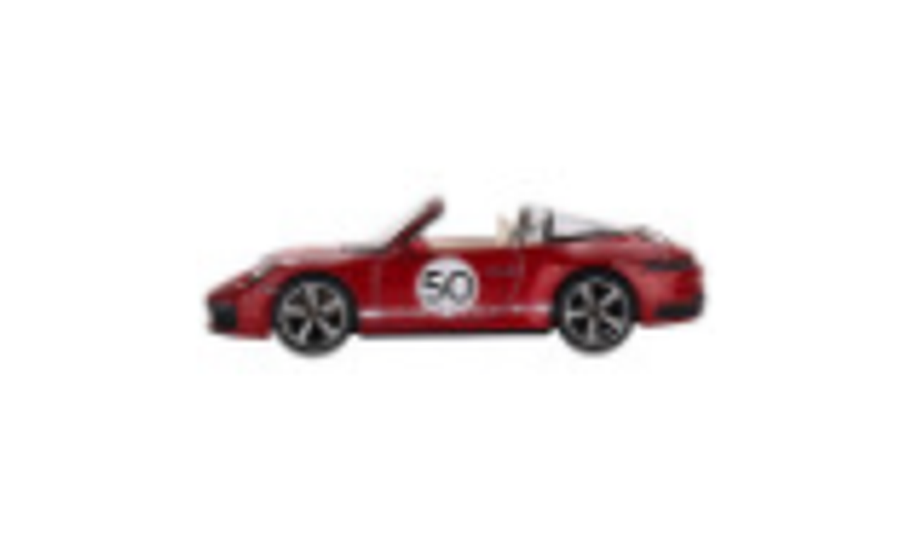 1/64 Mini GT Porsche 911 992 Targa 4S Heritage Design Edition (Cherry Red) Diecast Car Model