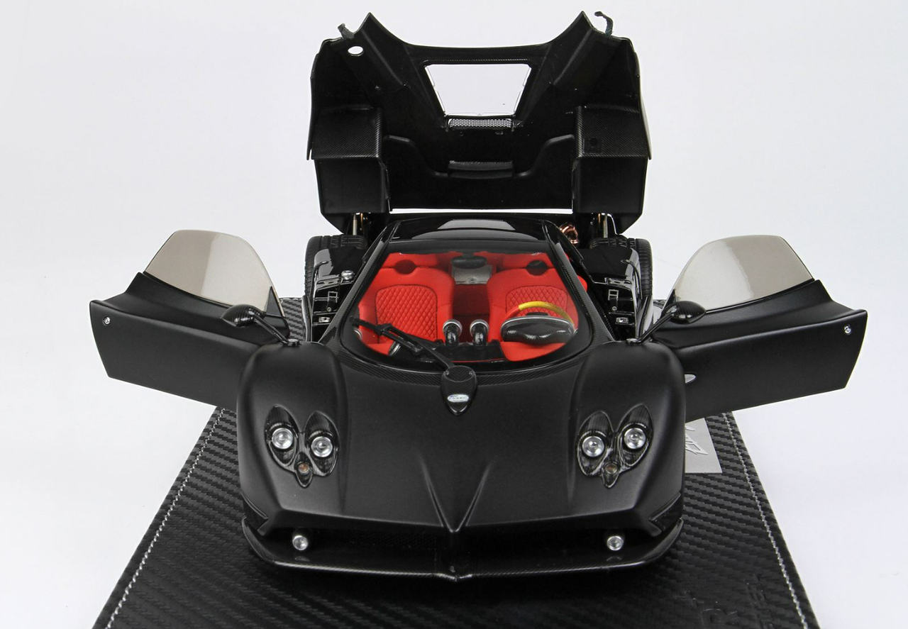 1/18 BBR 2005 Pagani Zonda F (Matte Black) Diecast Car Model Limited 50 Pieces