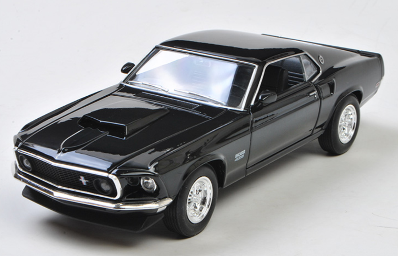 1/24 Welly FX 1969 Ford Mustang Boss 429 (Black) Diecast Car Model