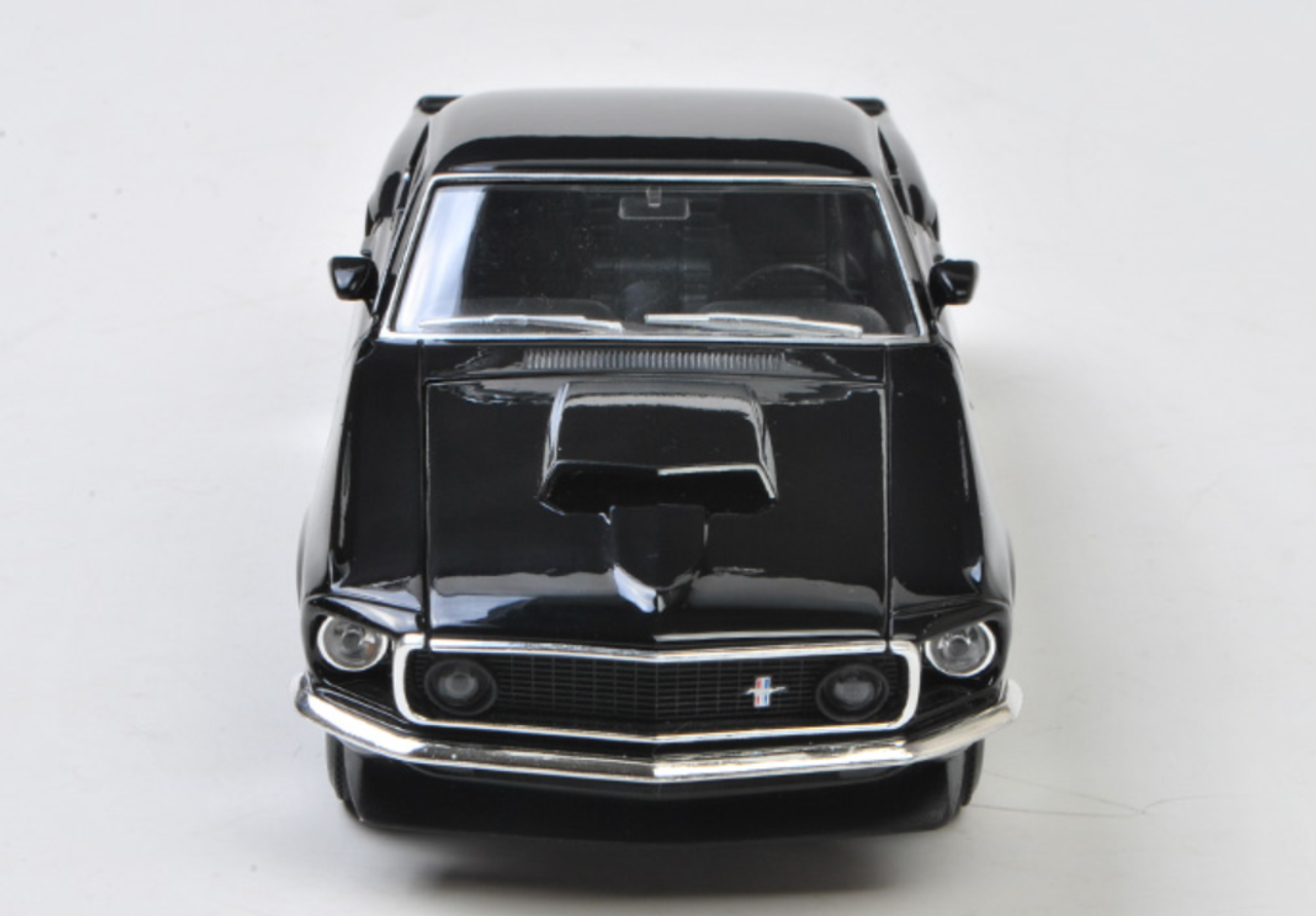 1/24 1969 Ford Mustang Boss 429 (カスタム品) 1/24 Welly FX 1969 Ford Mustang Boss 429 (Black) Diecast Car