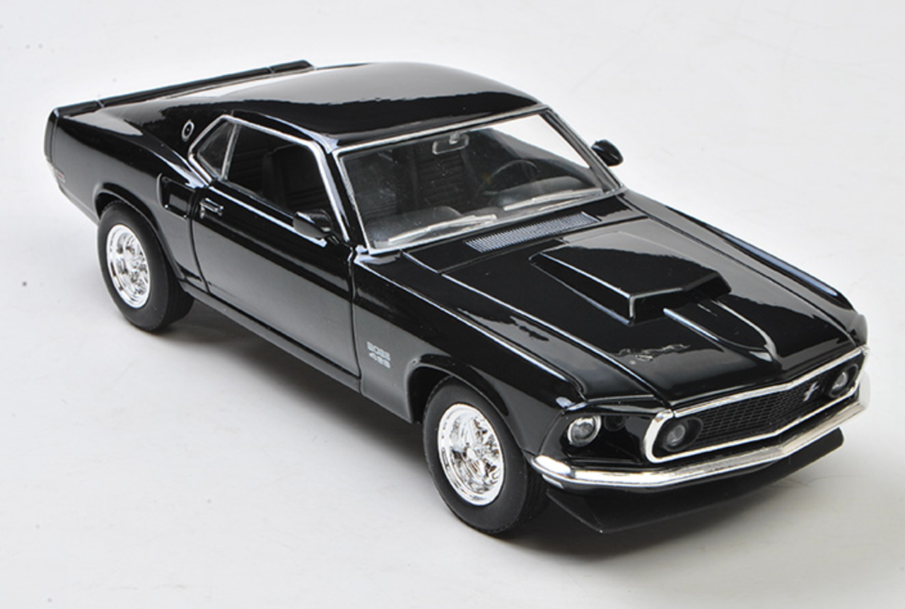 1/24 Welly FX 1969 Ford Mustang Boss 429 (Black) Diecast Car Model