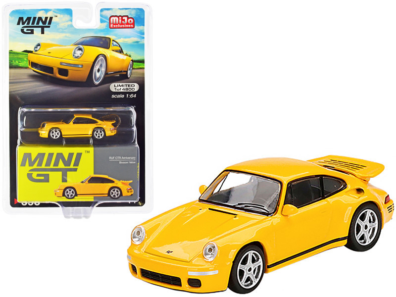 1/64 ロサンゼルス ダイキャストクラブ RUF CTR ポルシェ 911 Porsche RUF CTR Anniversary Blossom Yellow with Black Stripes