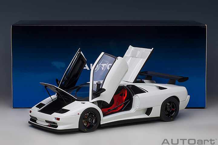 京商 Lamborghini COLLECTION3 AUTOart 1/18 AUTOart Lamborghini Diablo SV-R (Impact White) Car Model