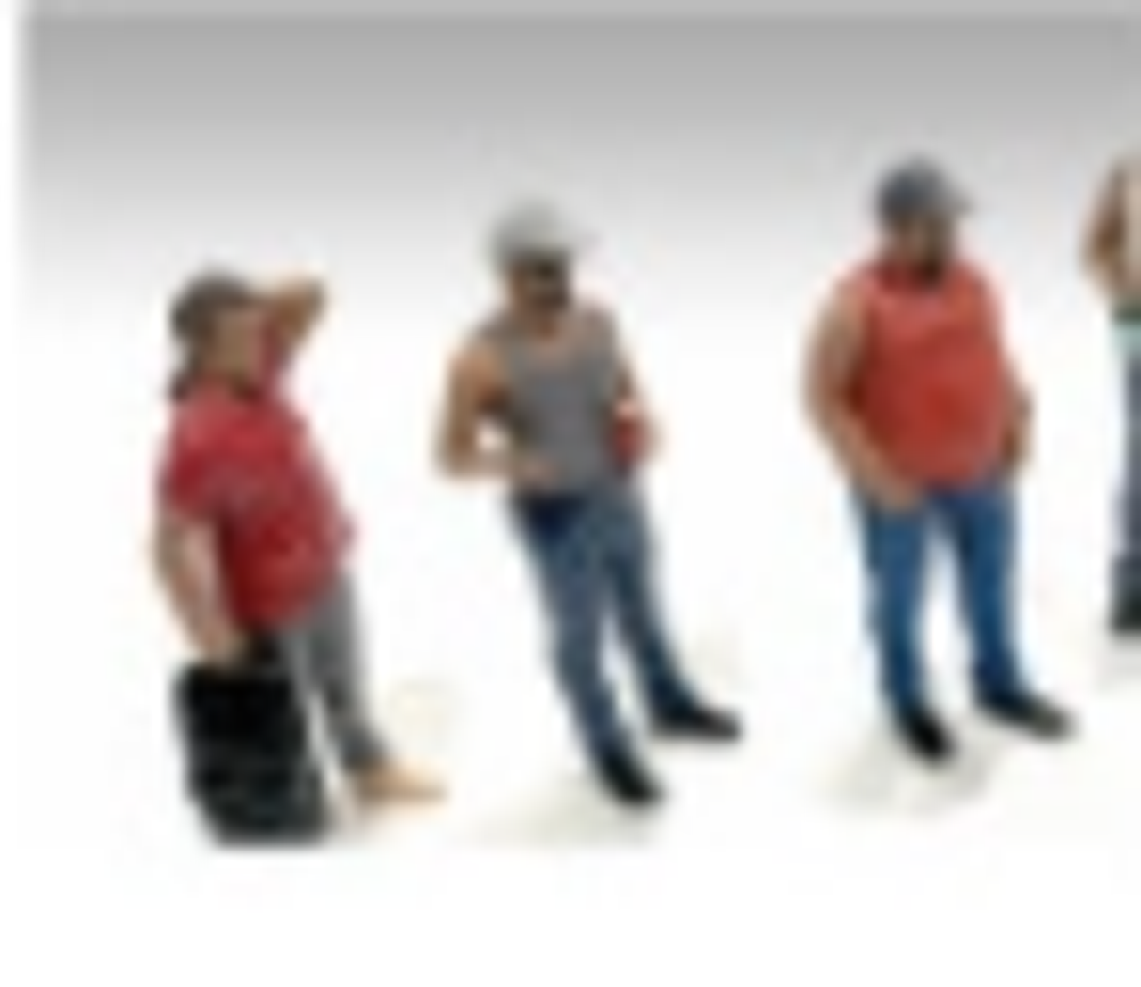 "Campers" 5 piece Figure Set for 1/18 Scale Models by American Diorama