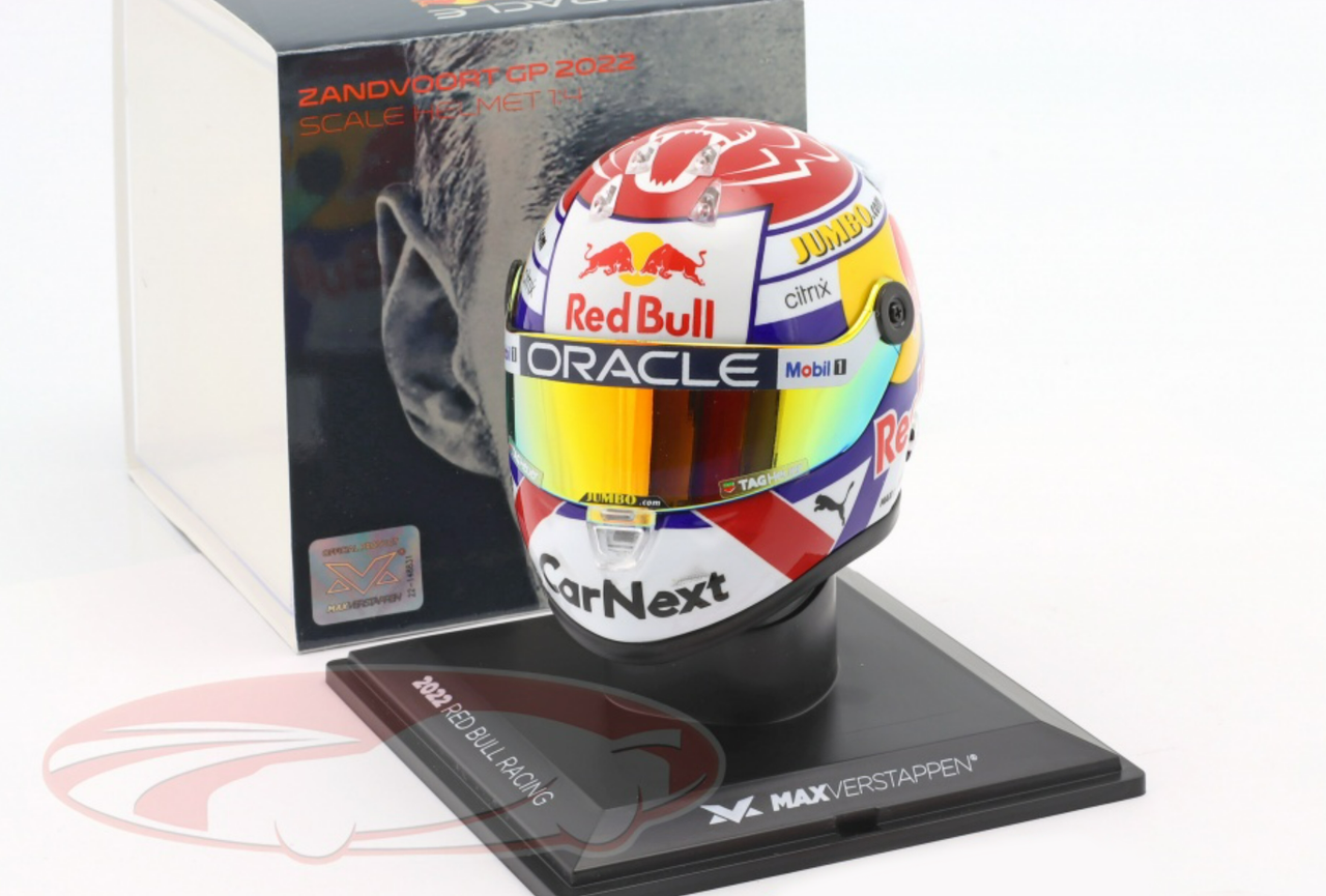 1/4 Schuberth 2022 Verstappen Oracle Red Bull Racing #1 Dutch GP Formula 1 Zandvoort Helmet Model