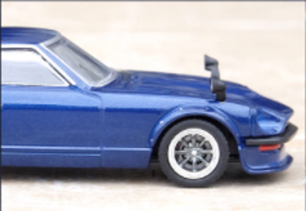 Nissan Fairlady Z (S30) RHD (Right Hand Drive) Dark Blue Metallic 1/64 Diecast Model Car by Inno Models