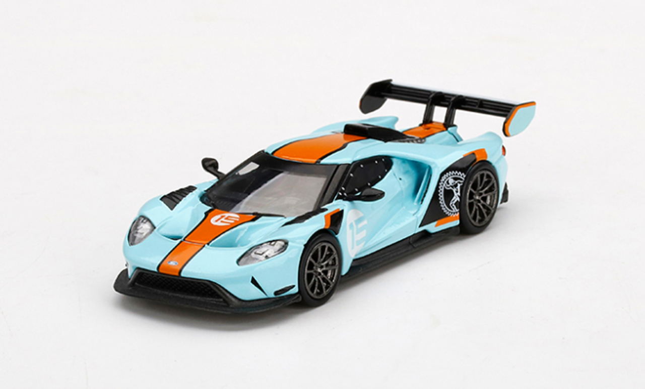 1/64 Mini GT Ford GT MK II #15 (Blue & Orange) Diecast Car Model