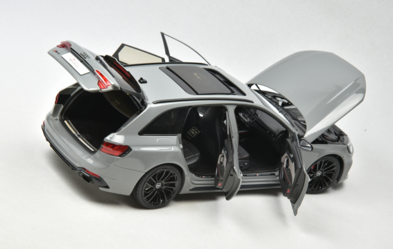 1/18 AUTOKOL 2022 Audi RS4 (B9) Avant (Grey) Diecast Car Model 