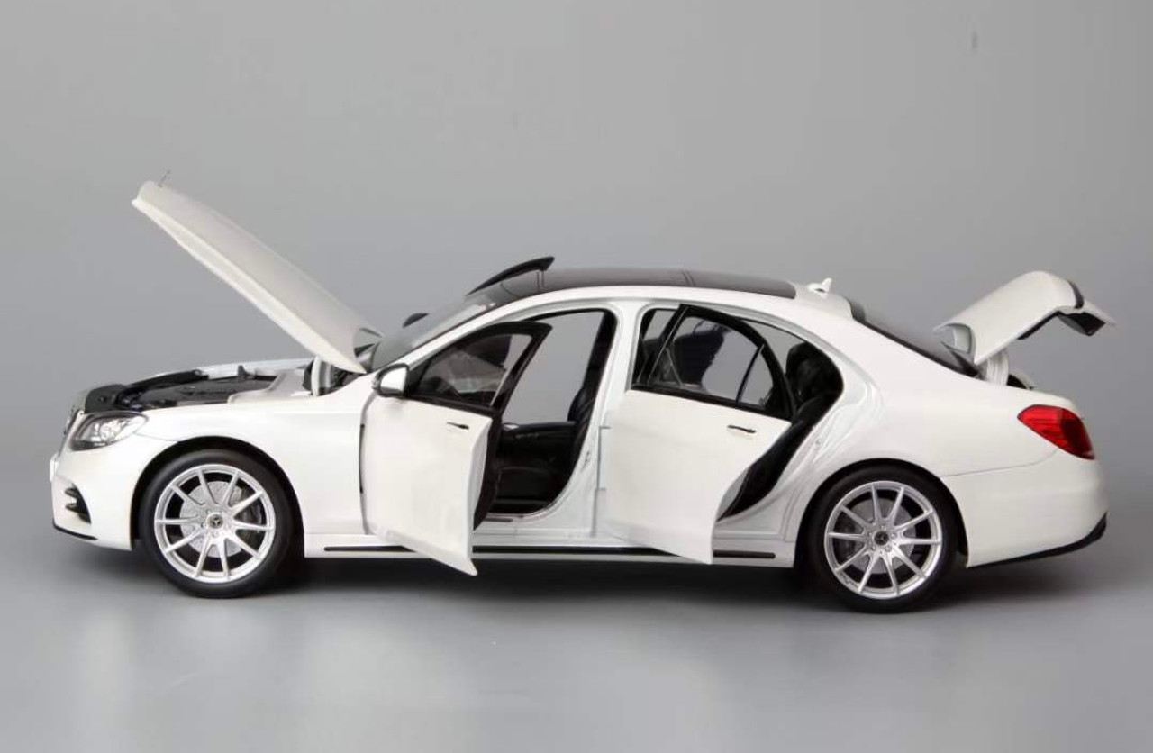 1/18 Norev Mercedes-Benz S-Class AMG-Line (White) Diecast Car Model