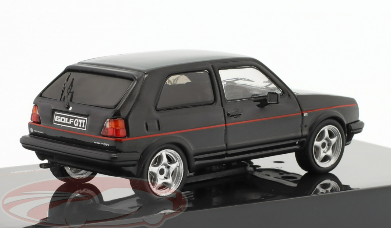 1/43 Ixo 1984 Volkswagen VW Golf GTI (MK II) (Black) Car Model