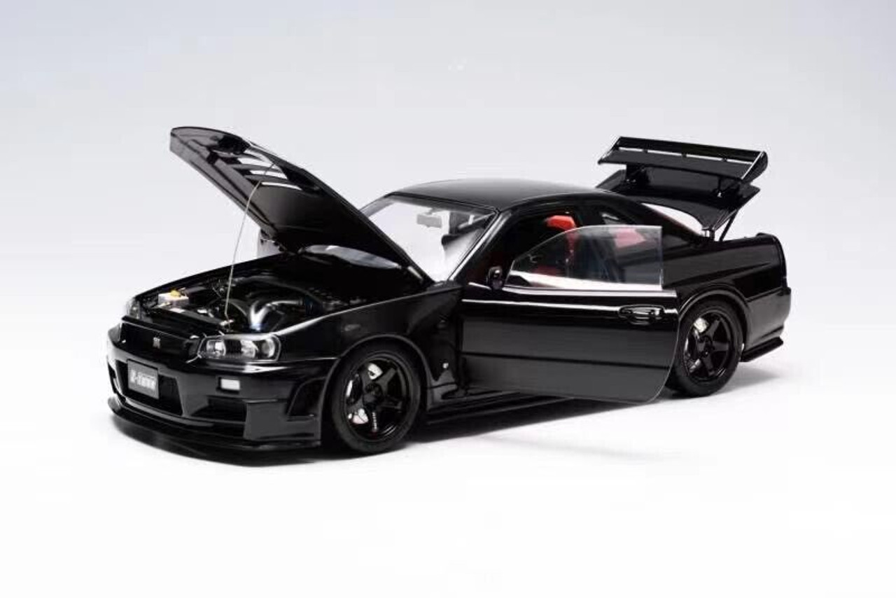 1/18 Motorhelix Nissan Skyline GT-R GTR (R34) Z-Tune (Black 