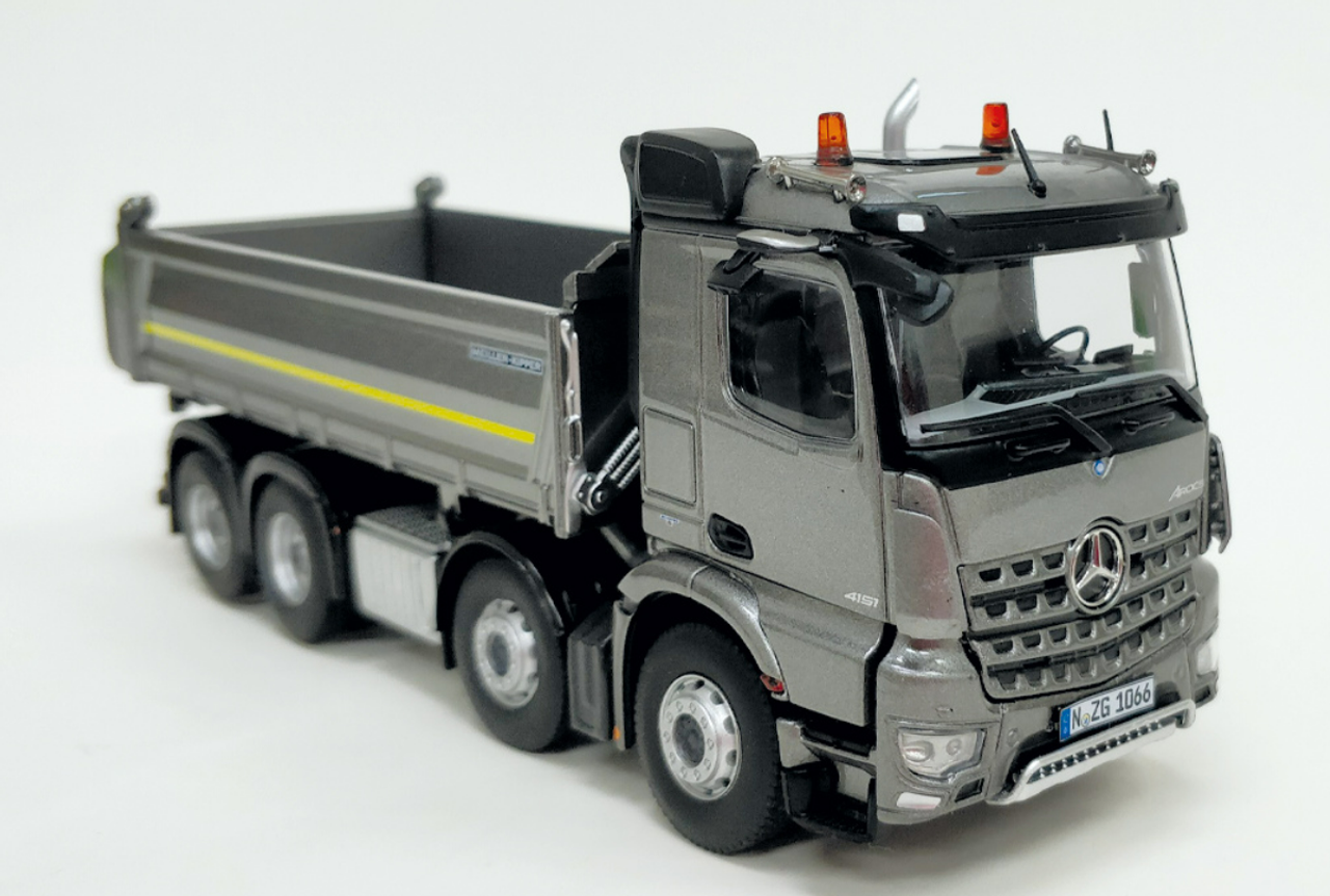 1/50 NZG Mercedes-Benz Arocs 8x4 Meiller Tipper 