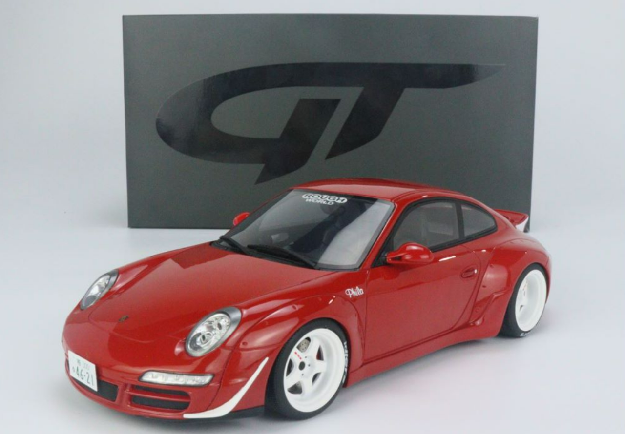 1/18 GT Spirit Porsche 911 RWB Aka Phila 2021 Rood Resin Car Model