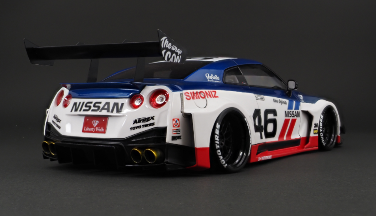 1/18 Ignition Model LB-Silhouette WORKS GT Nissan 35GT-RR (White/Blue/Red) Resin Car Model