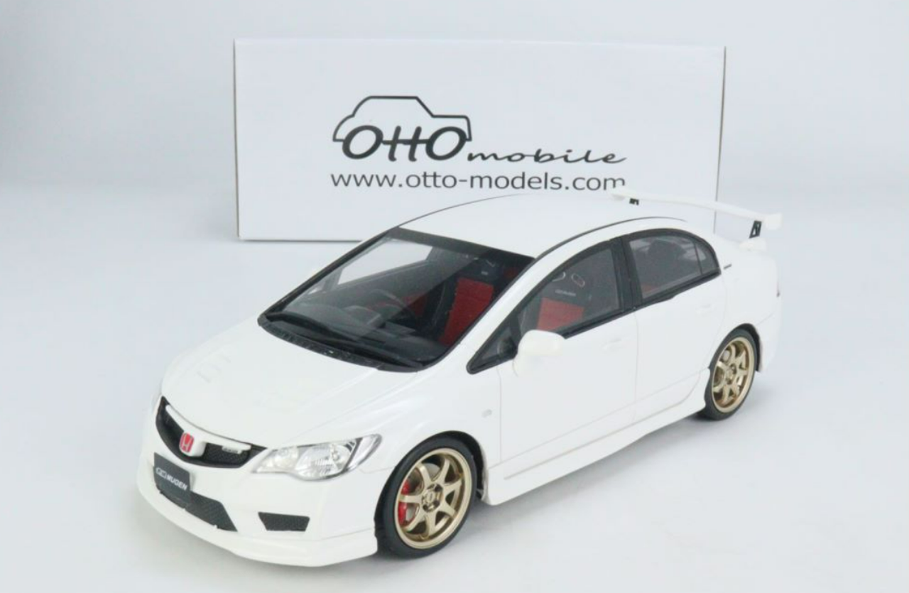 1/18 OTTO Honda Civic FD2 Type R Mugen (White) Resin Car Model