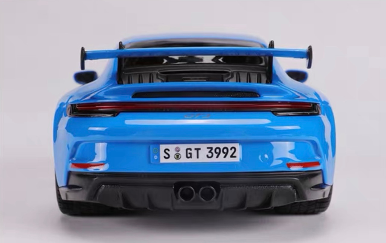 118 Maisto Porsche 911 Gt3 992 Generation Shark Blue Diecast Car Model 