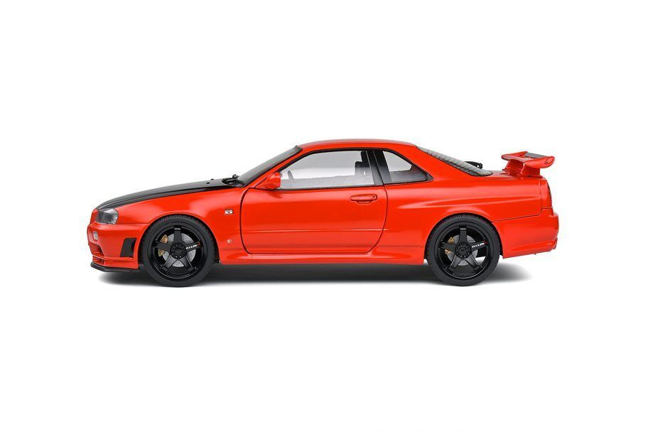 1/18 Solido 1999 Nissan Skyline GT-R GTR (R34) (Red with Black