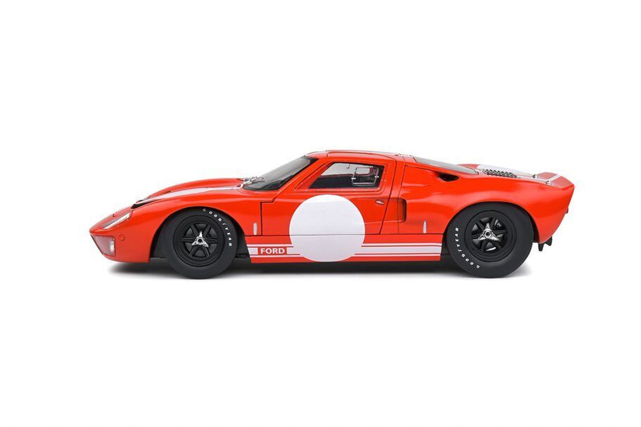 1/18 Solido 1966 Ford GT40 MK I Racing (Red) Diecast Car Model