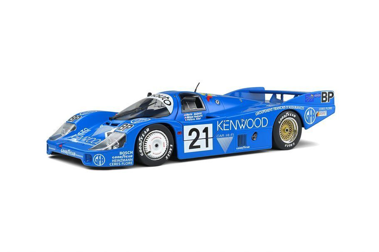 1/18 Solido 1983 Porsche 956LH #21 3rd 24h LeMans Porsche Kremer Racing Mario Andretti, Michael Andretti, Philippe Alliot Diecast Car Model