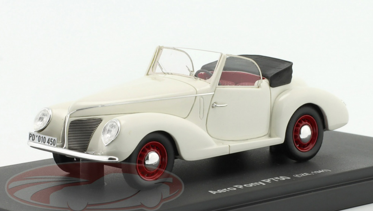 1/43 AutoCult 1941 Aero Pony P750 (White) Car Model