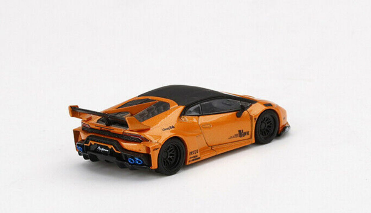 1/64 Mini GT LB★WORKS Lamborghini Huracán GT (Arancio Borealis Orange) Diecast Car Model