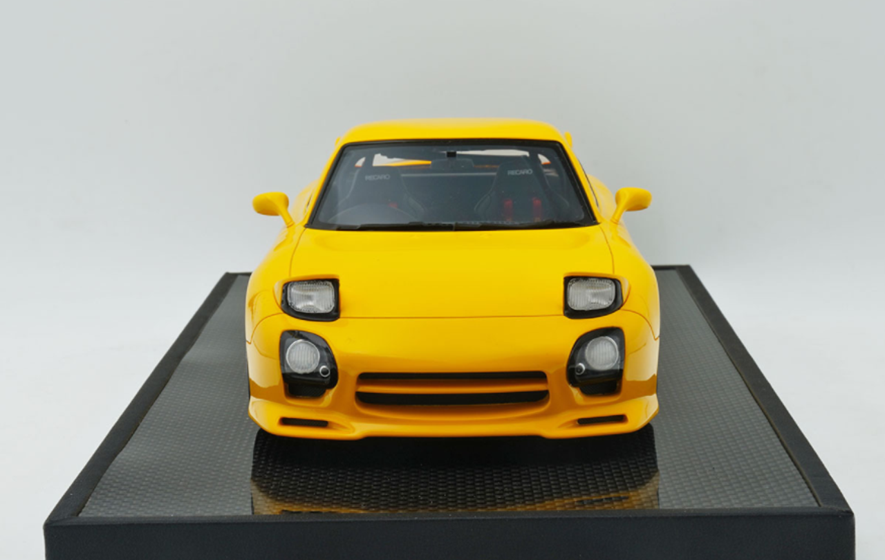 1/18 Polar Master Mazda RX-7 Yellow Resin Car Model