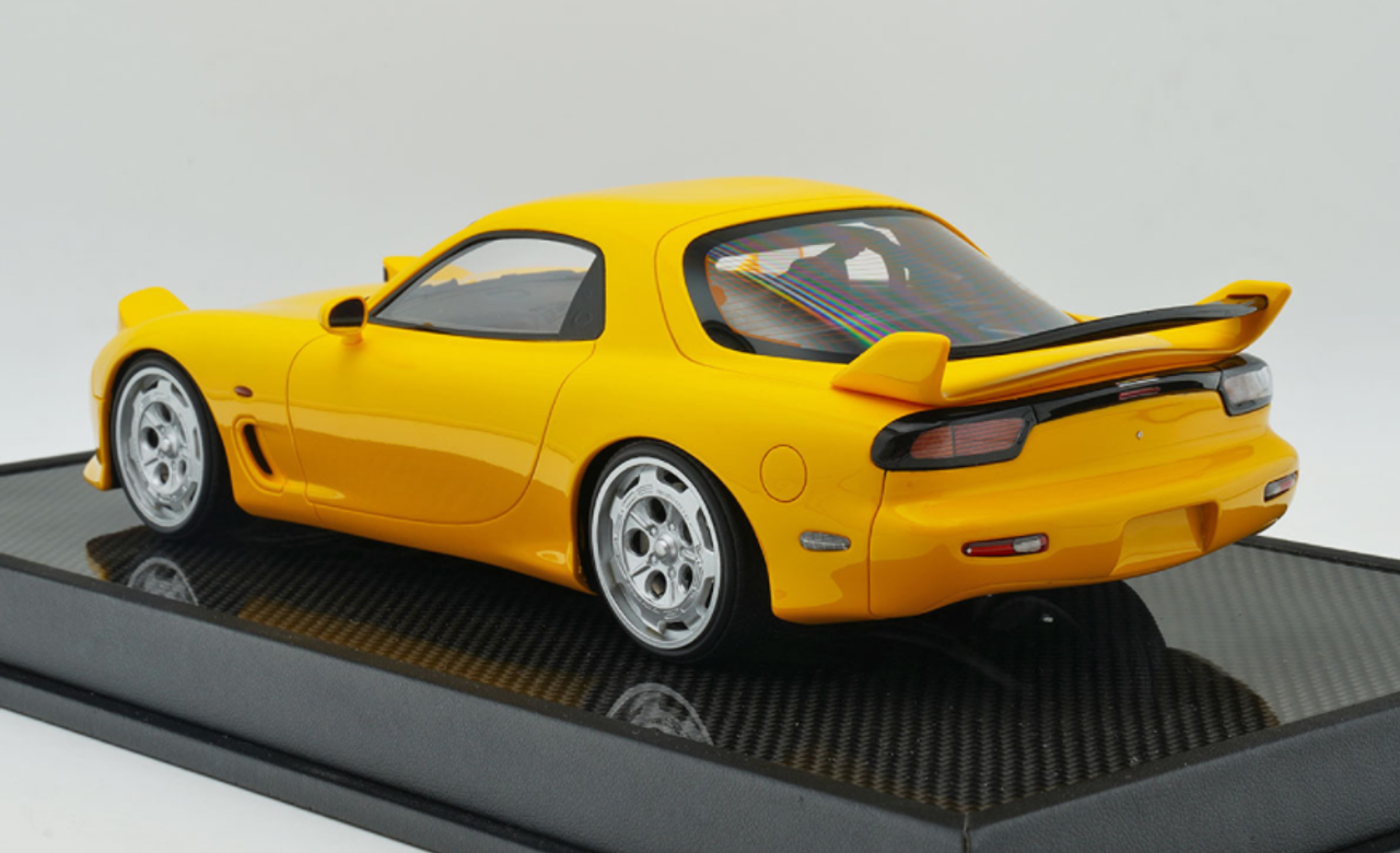 1/18 Polar Master Mazda RX-7 Yellow Resin Car Model