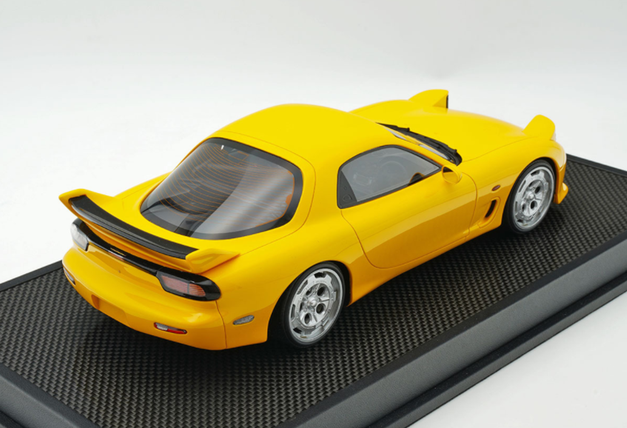 1/18 Polar Master Mazda RX-7 Yellow Resin Car Model