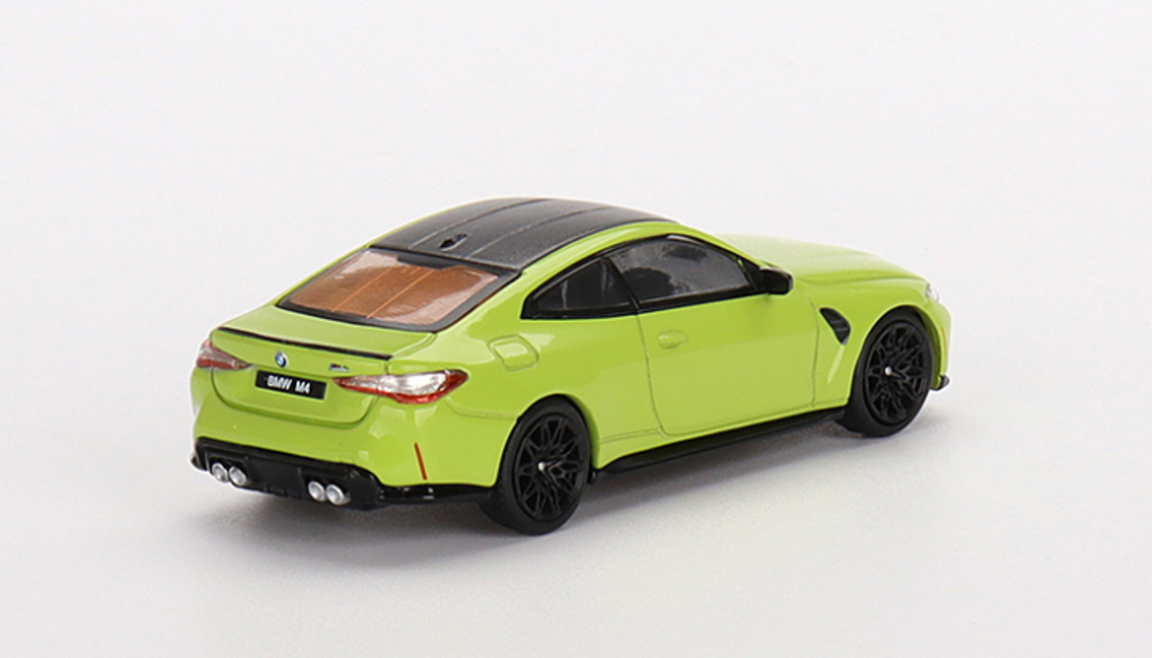 1/64 Mini GT BMW M4 Competition (G82) (San Paulo Yellow) Diecast Car Model  - LIVECARMODEL.com