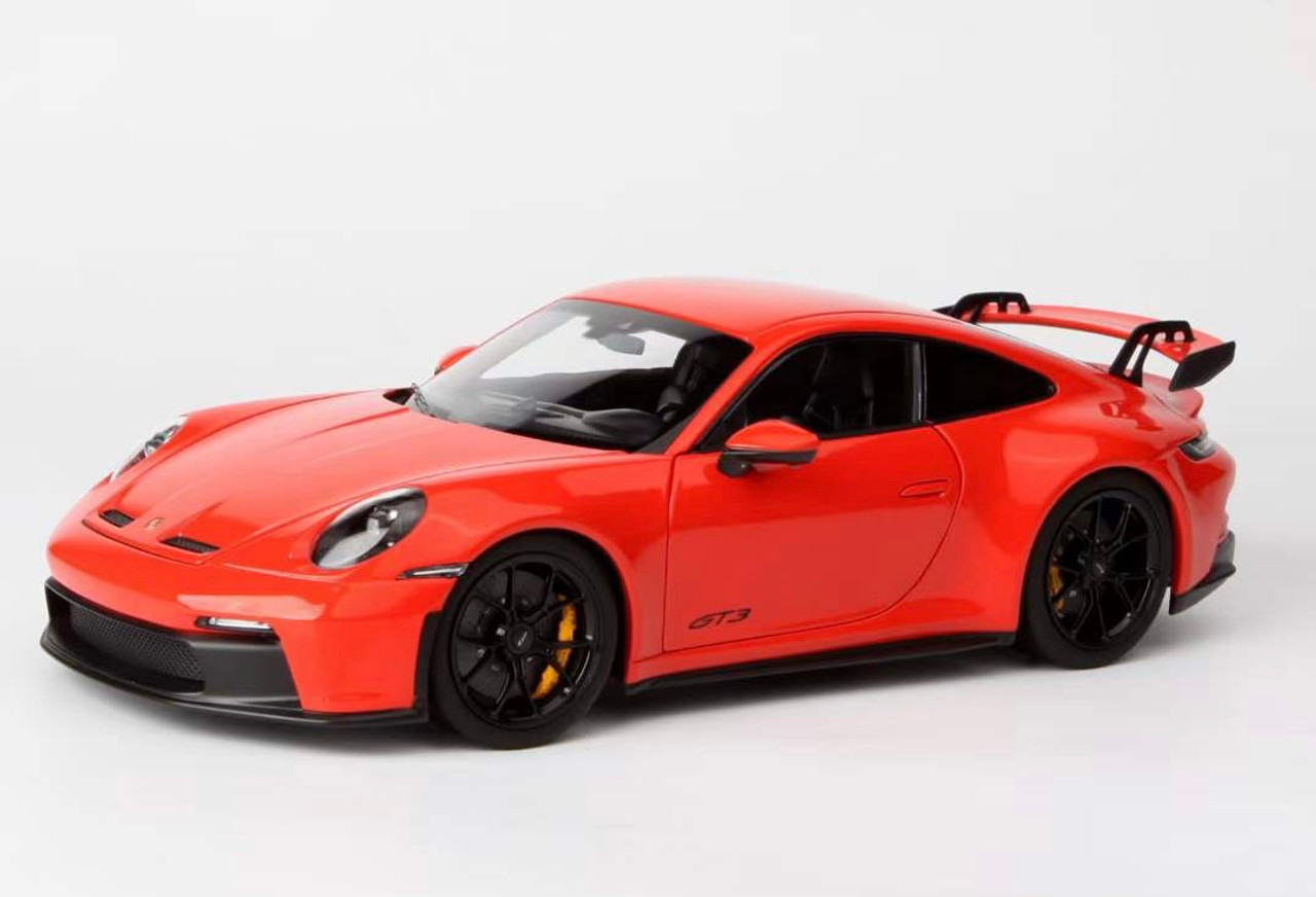 Norev Porsche 911 992 GT3 Coupe Orange 1/18 Diecast Car