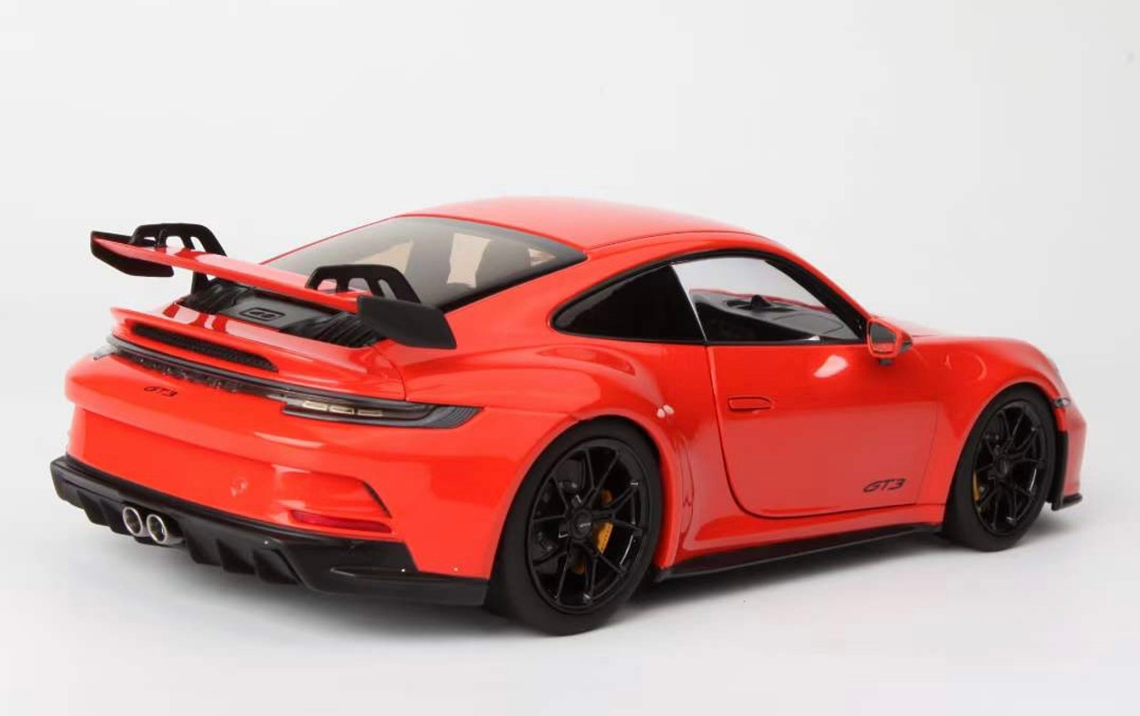 1/18 Norev 2021 Porsche 911 992 GT3 (Orange) Diecast Car Model