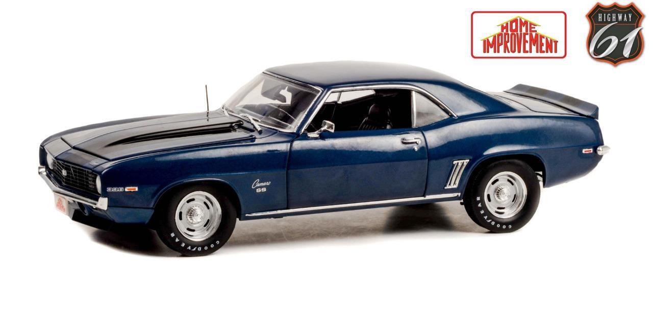 1/18 Highway61 1969 Chevrolet Camaro SS (Blue) TV series Home Improvement Diecast Car Model