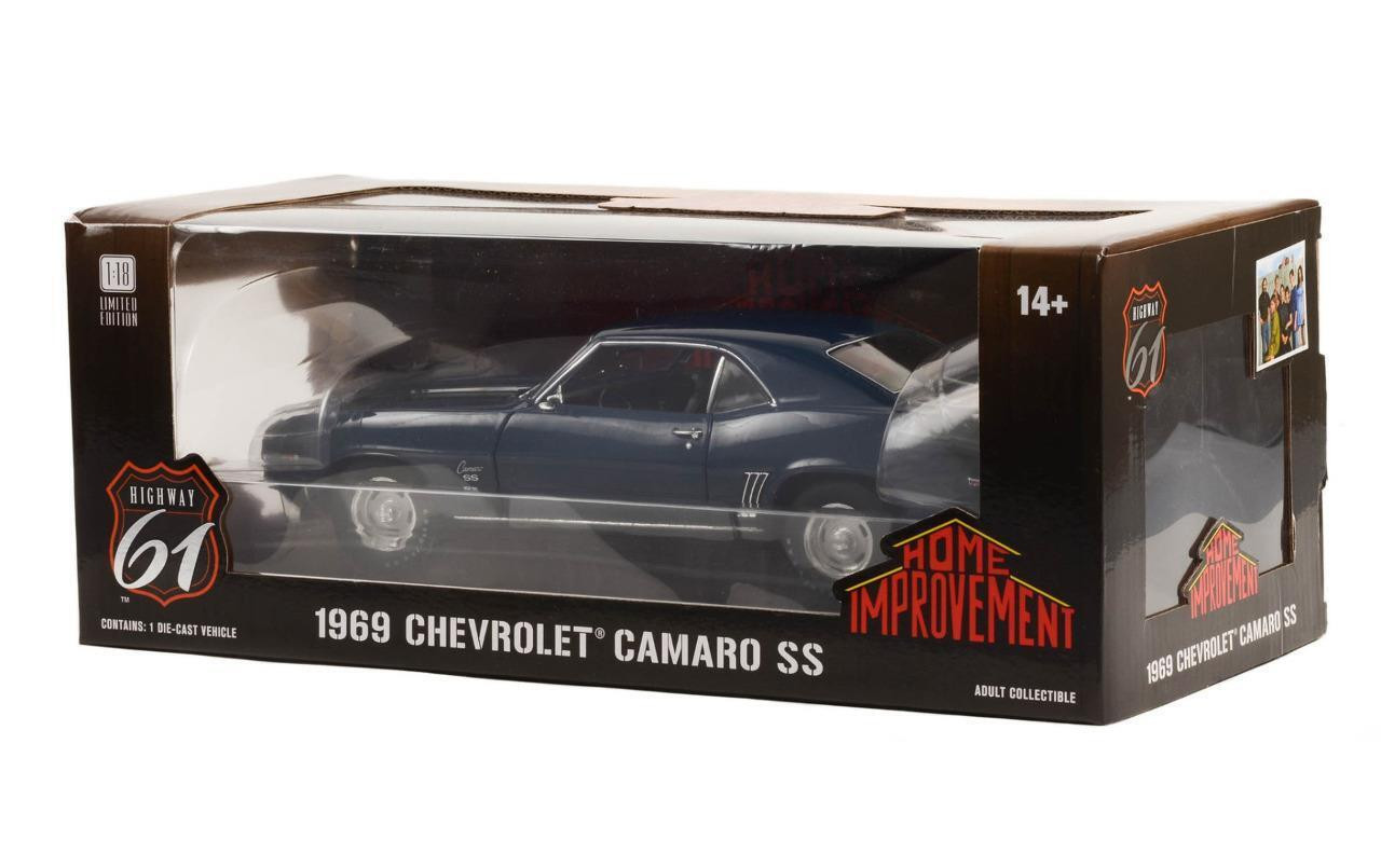 1/18 Highway61 1969 Chevrolet Camaro SS (Blue) TV series Home Improvement Diecast Car Model