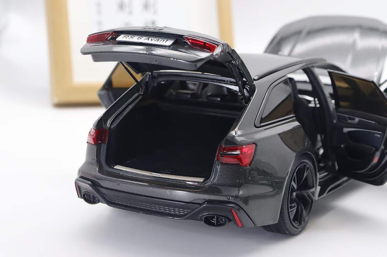 1/18 Kilo Works Audi RS6 C8 Carbon Fiber Body Full Open Diecast Car Model